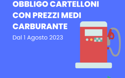 Obbligo esposizione prezzi medi carburante