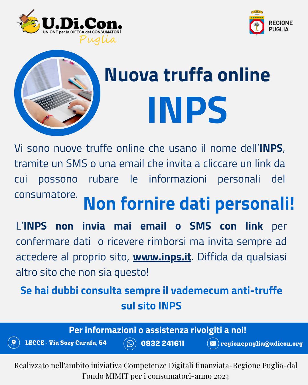 NUOVA TRUFFA ONLINE INPS